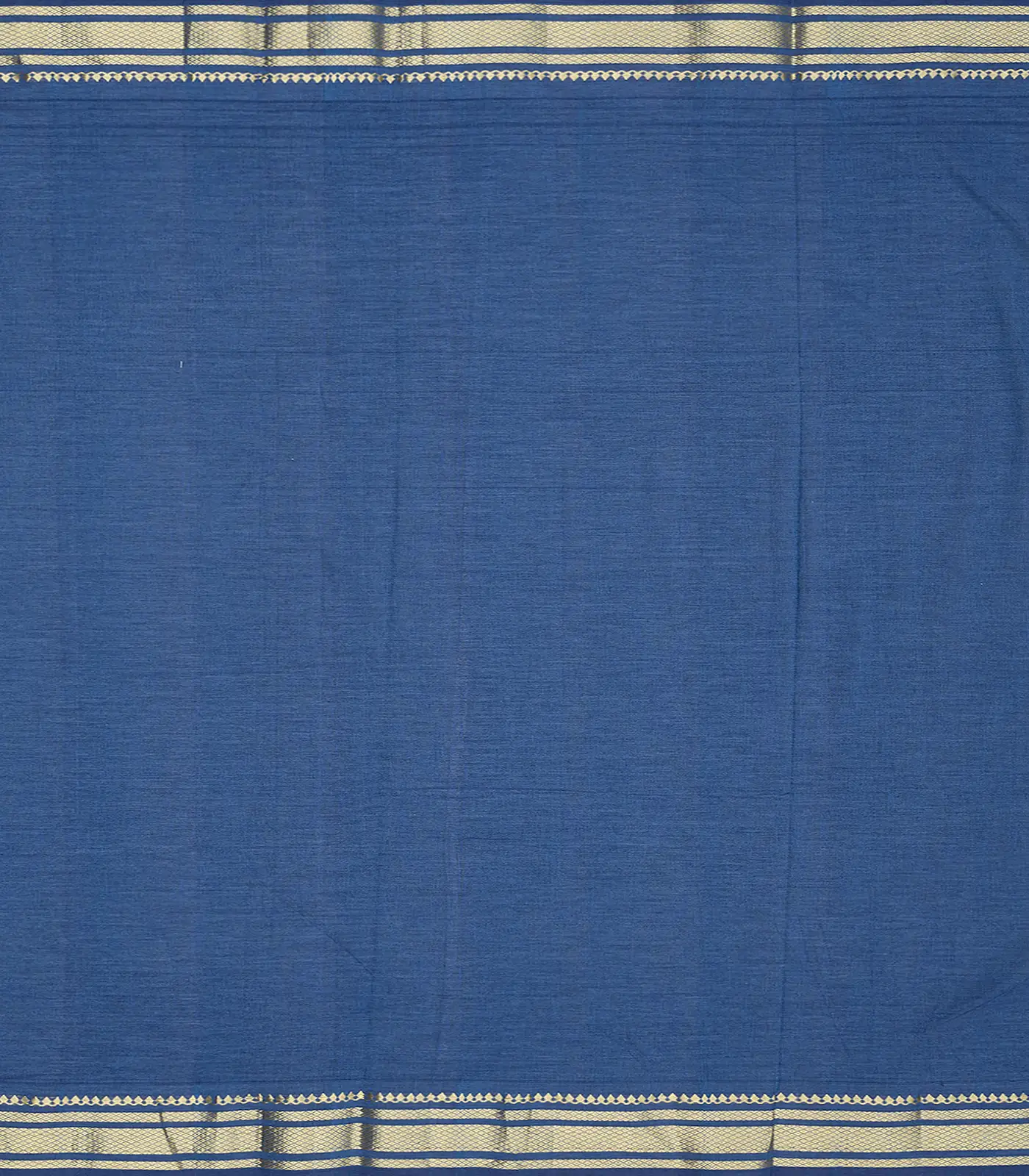 Blue Handloom Paithani Cotton Saree - Image 3