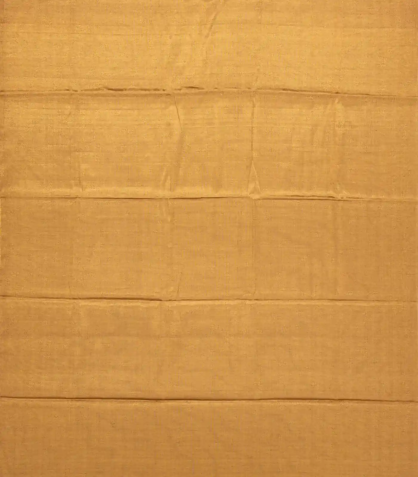 Gold Handloom Chanderi Plain Tissue Cotton Saree - Image 2