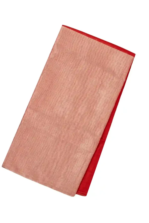 Red Handloom Half & Half Chanderi