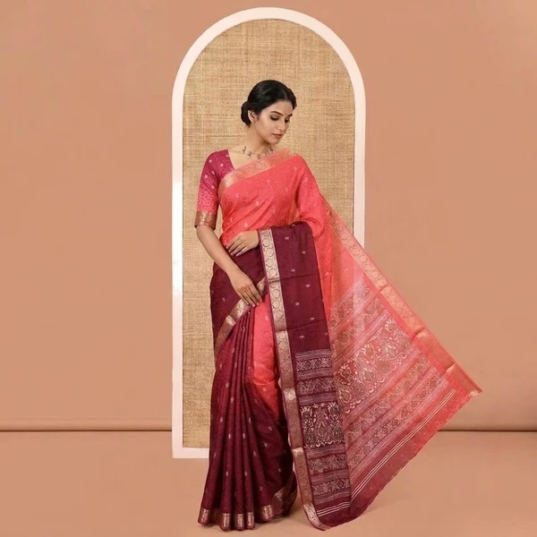 Rose Pink Georgette Banarasi Saree – Elegant Traditional Wear
