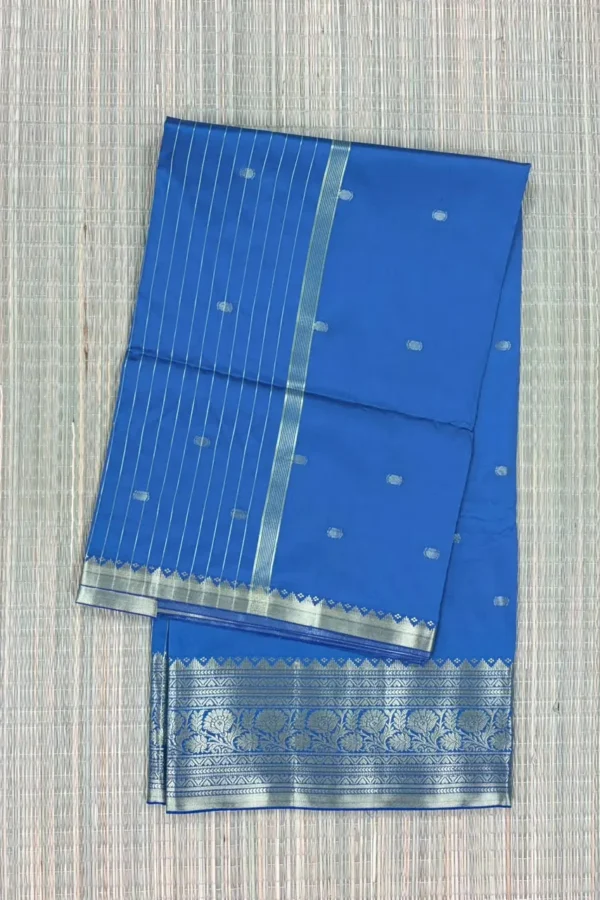 Dark Blue Semi Silk Saree
