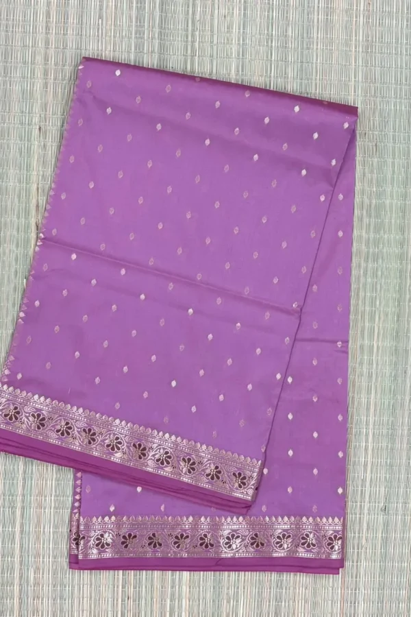 Onion Pink Semi Silk Saree