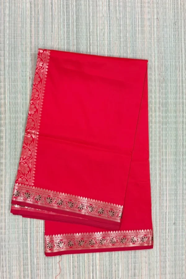 Red Semi Silk Saree