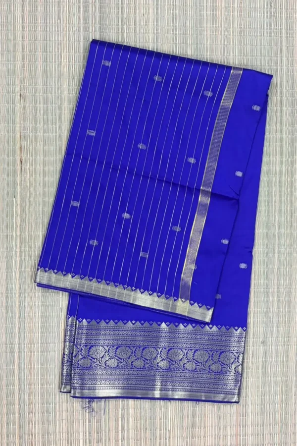 Royal Blue Semi Silk Saree
