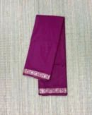 Burgundy Semi Katan Saree