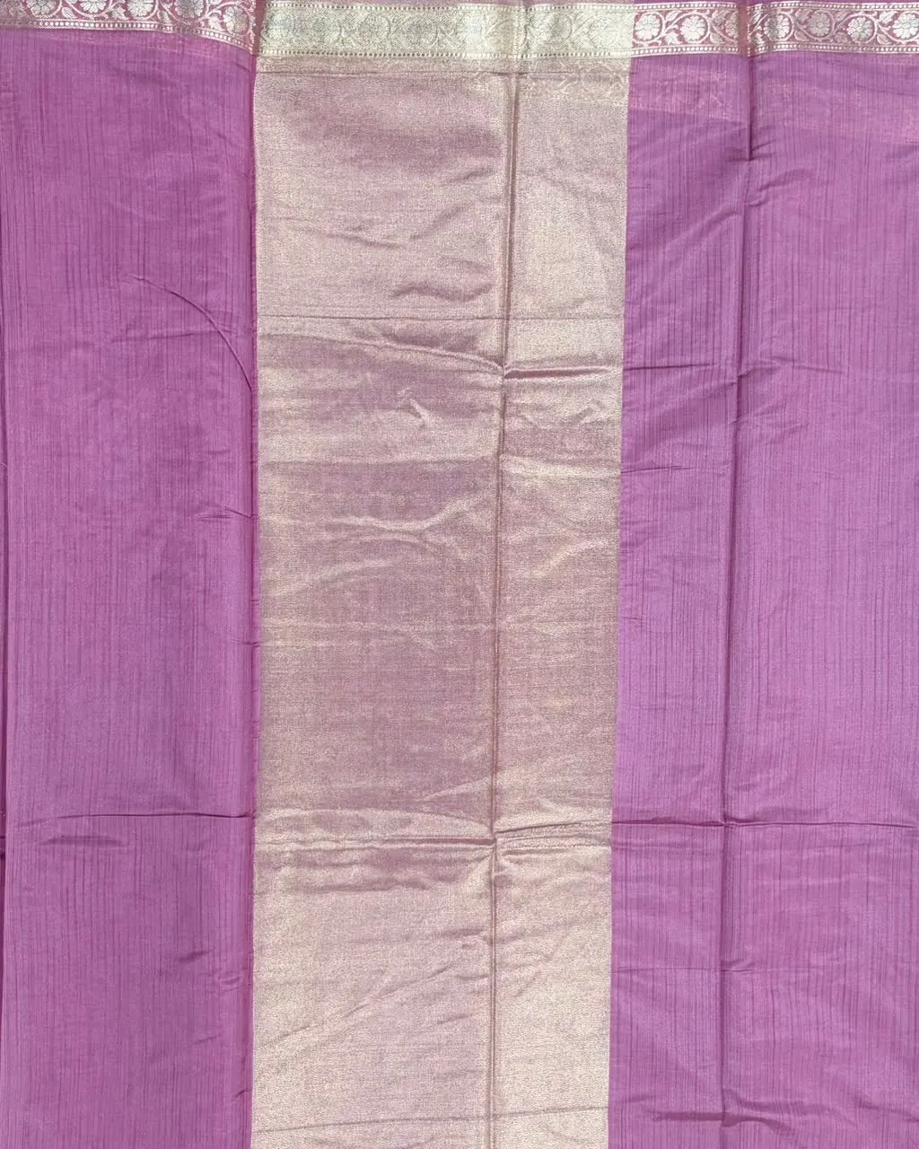 Earthy Pink Semi Katan Saree - Image 2