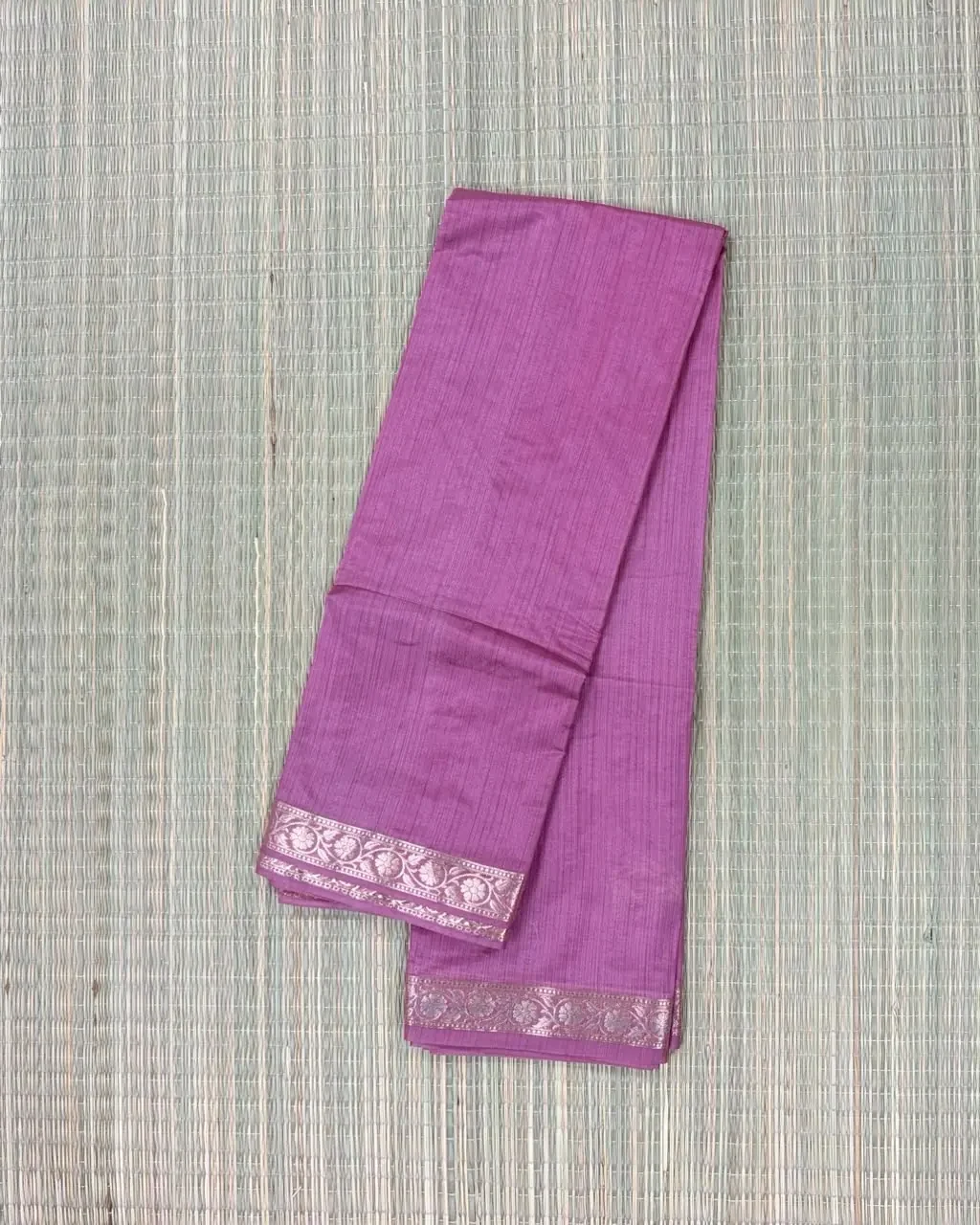 Earthy Pink Semi Katan Saree