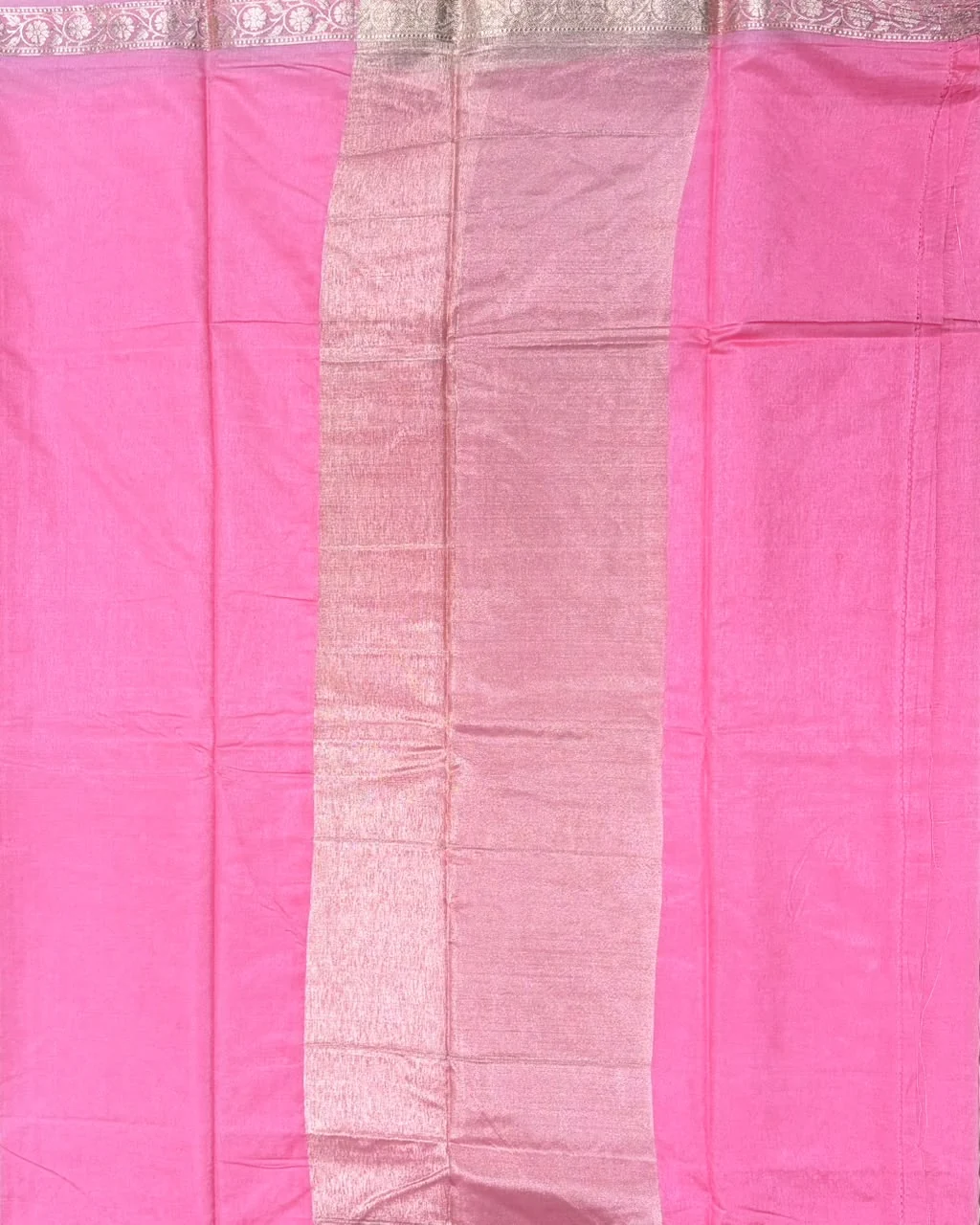 Pink Semi Katan Saree