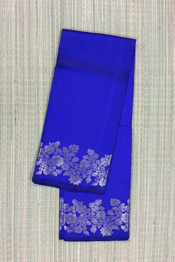 Royal Blue Pure Mashru Silk Saree