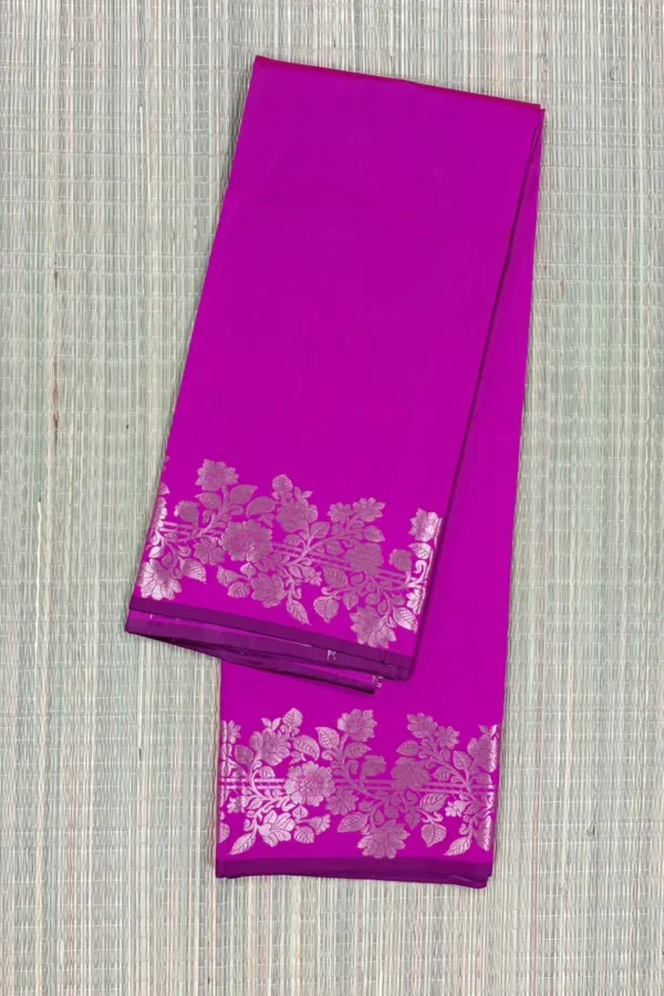 Rani Pink Pure Mashru Silk Saree